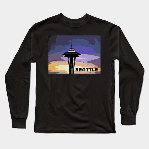 Seattle Long Sleeve T-Shirt by Rag And Bone Vintage Designs